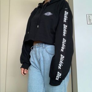 Black Dickies crop hoodie